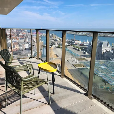 Skytower One - 14th Floor - Splendid Harbour & Sea View Остенде